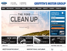 Tablet Screenshot of griffithsmotorgroup.ie